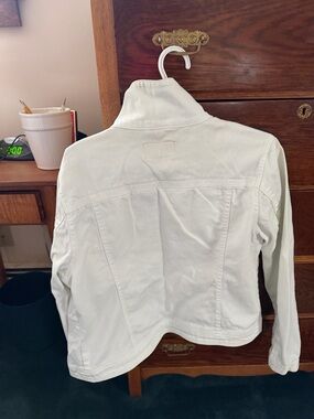 Lee Women's Off-White Jean Jacket - Lightweight Cotton